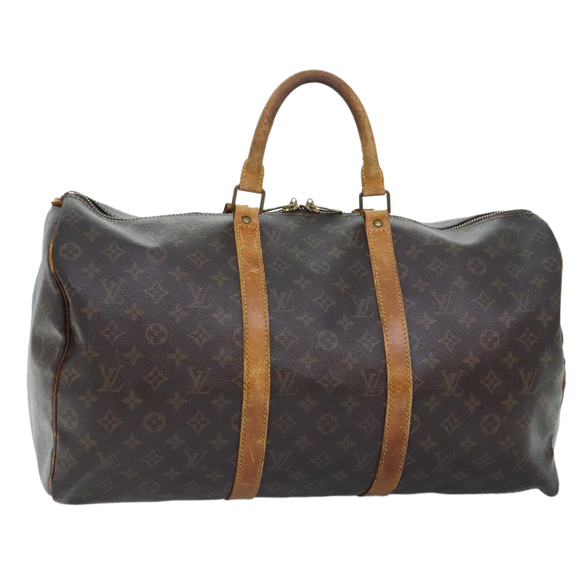 LOUIS VUITTON Monogram Keepall 50 Boston Bag M41426 LV Auth tp369 - Picture 1 of 16